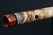 Myrtle Burl Native American Flute, Minor, Mid G-4, #D32L
